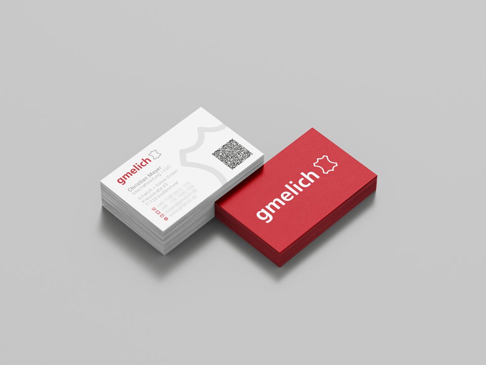 Gmelich visitenkarte mockup für Visitenkarten
