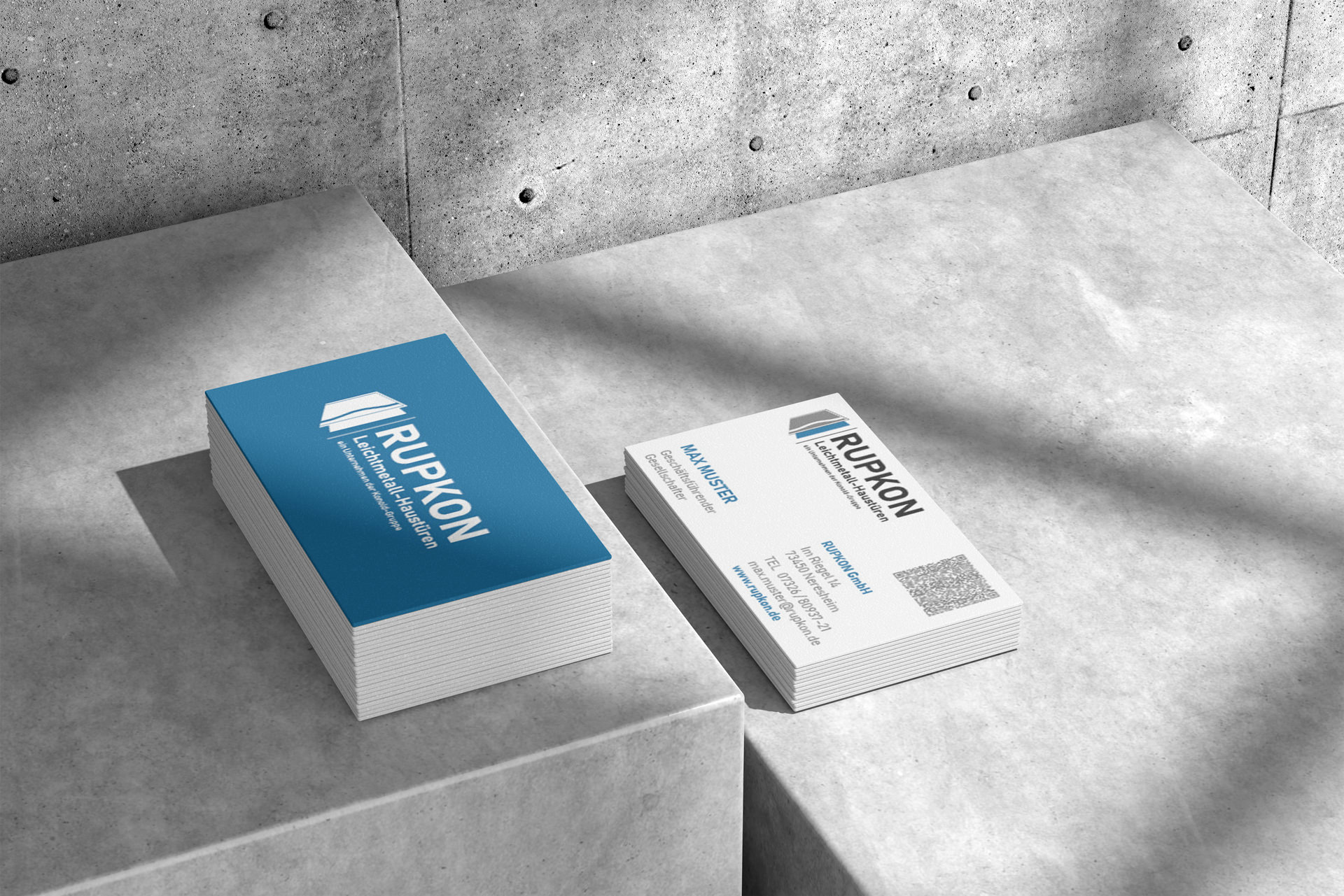 Rupkon visitenkarte beidseitig für Visitenkarte